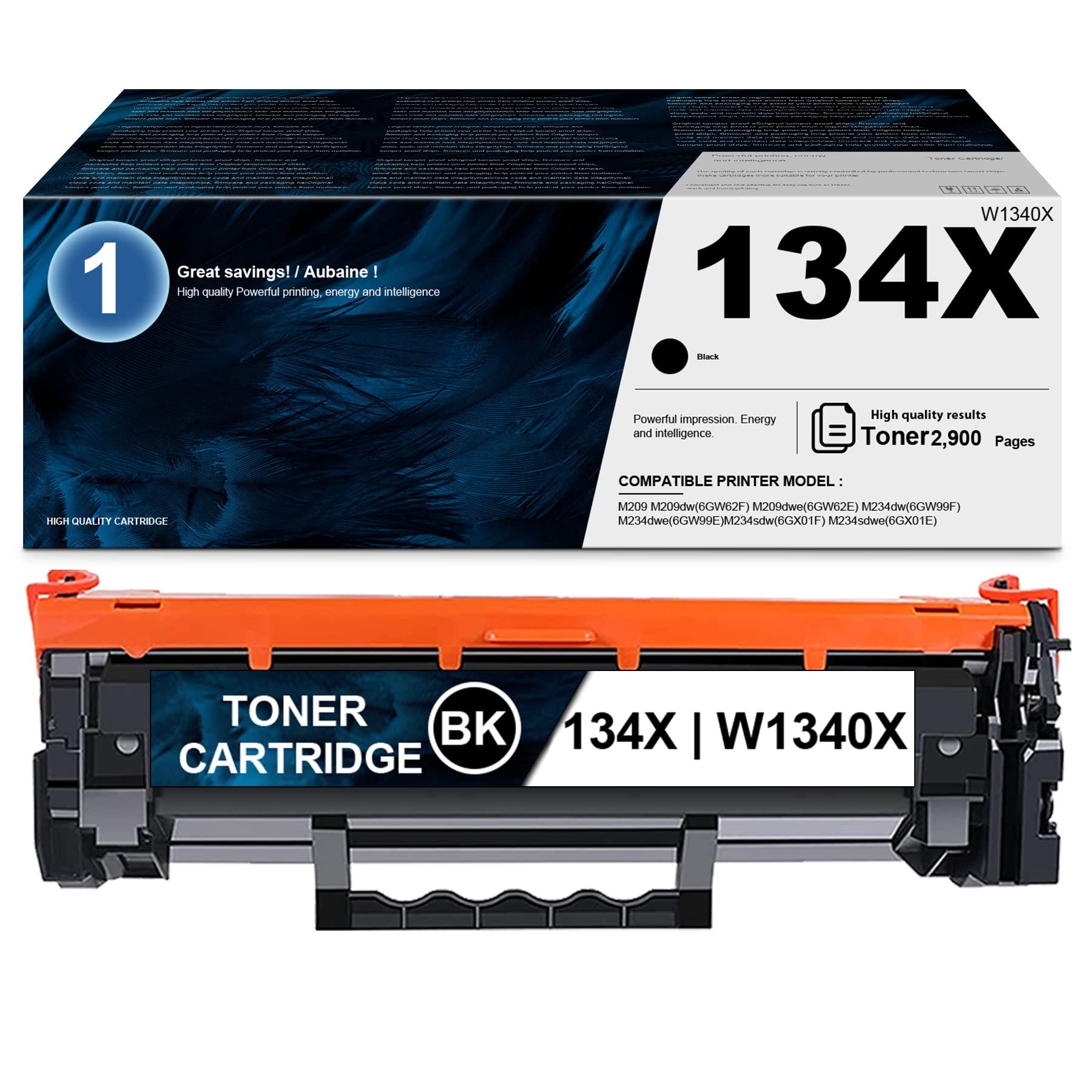 LVE 134X W1340X Compatible Toner Cartridge Replacement for HP 134X - Works with HP M209 M209dw M209dwe MFP M234dw M234dwe M234sdw M234sdwe Printers (1 Pack, Black) | High-Quality Office & Home Printing Solution