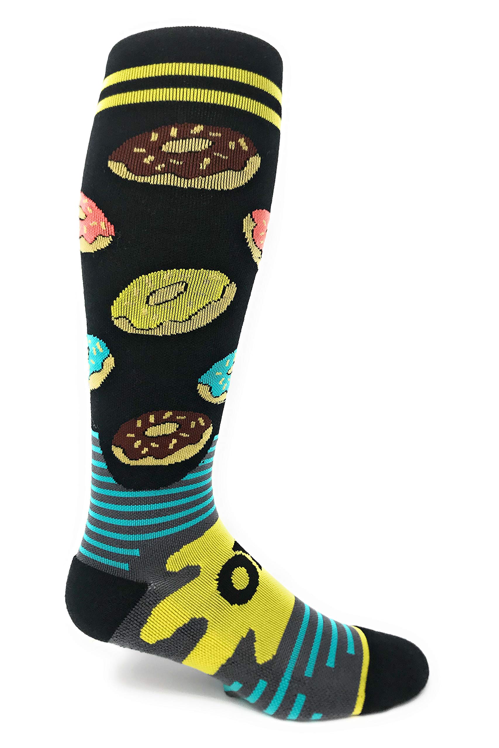 Funny Compression Socks for Men & Women 15-20 mmHg - Knee High Support Socks for Circulation & Medical Use - Perfect for Travel, Running & Work