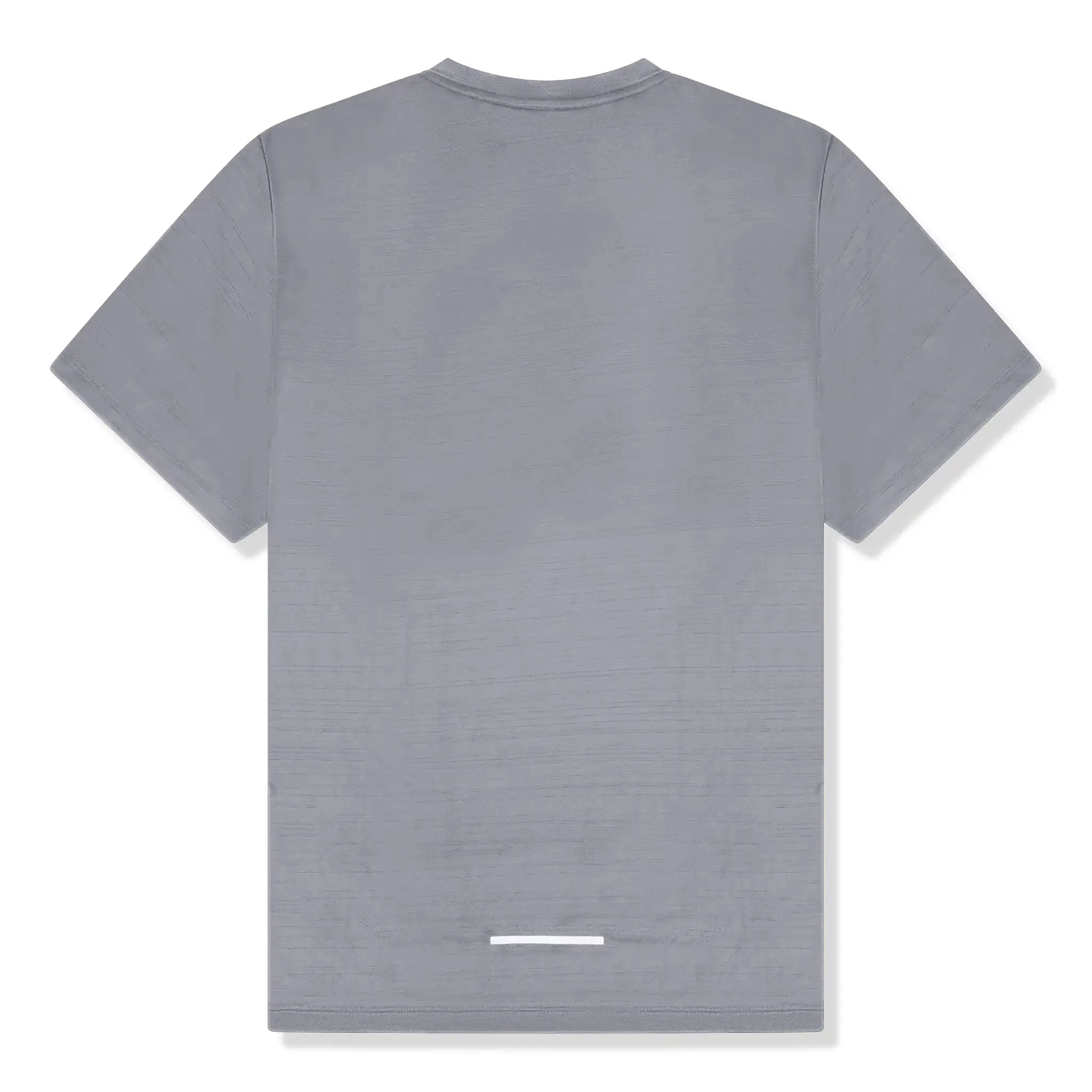 Nike Dri-FIT 1.0 Grey Miler Running T-Shirt for Men - Moisture-Wicking Performance Tee for Jogging, Gym Workouts & Outdoor Sports