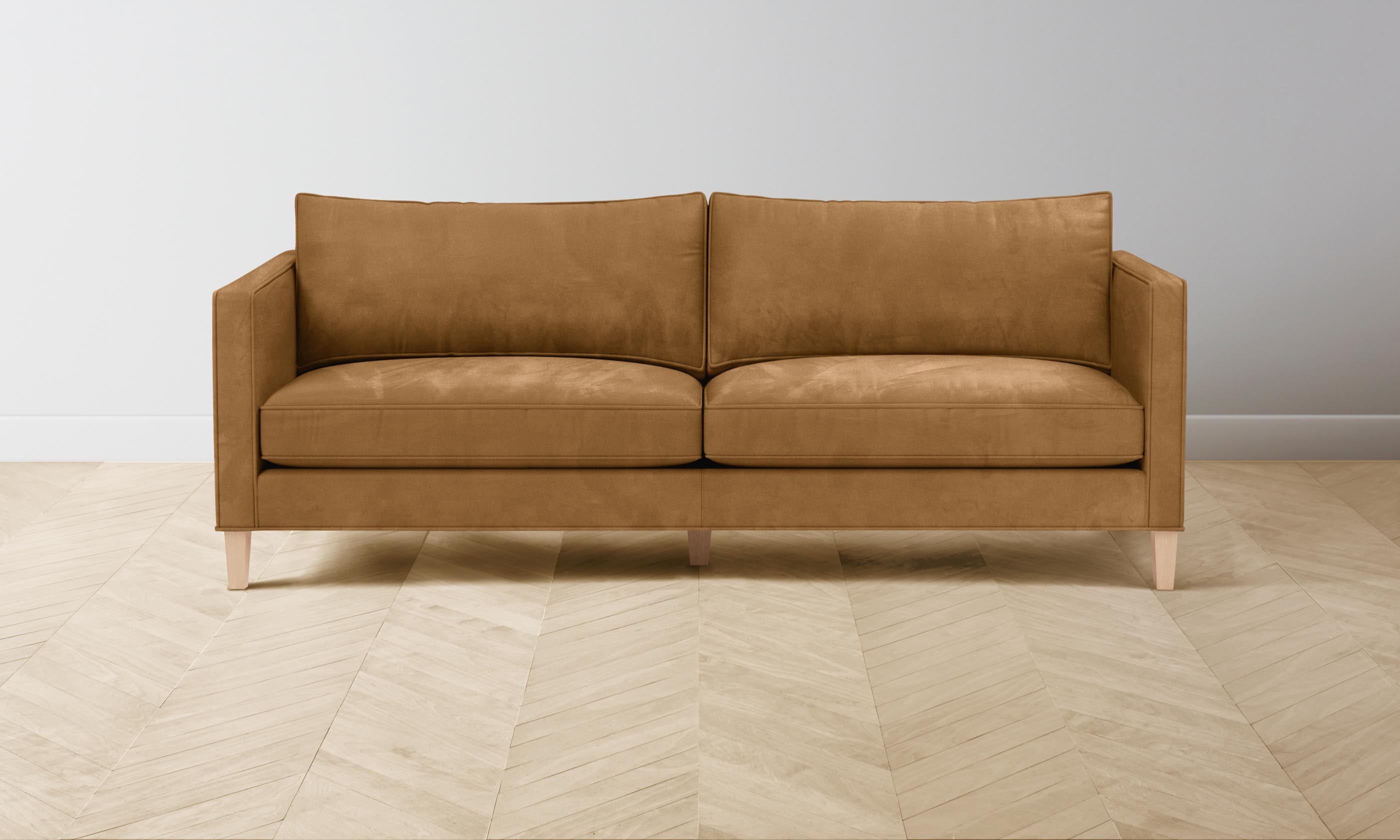 Premium Crosby Sectional Sofa - Genuine Nubuck Leather Upholstery, Modern Comfortable Living Room Furniture for Home & Office Lounge