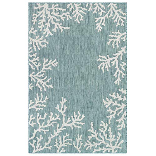 Coral Border Aqua