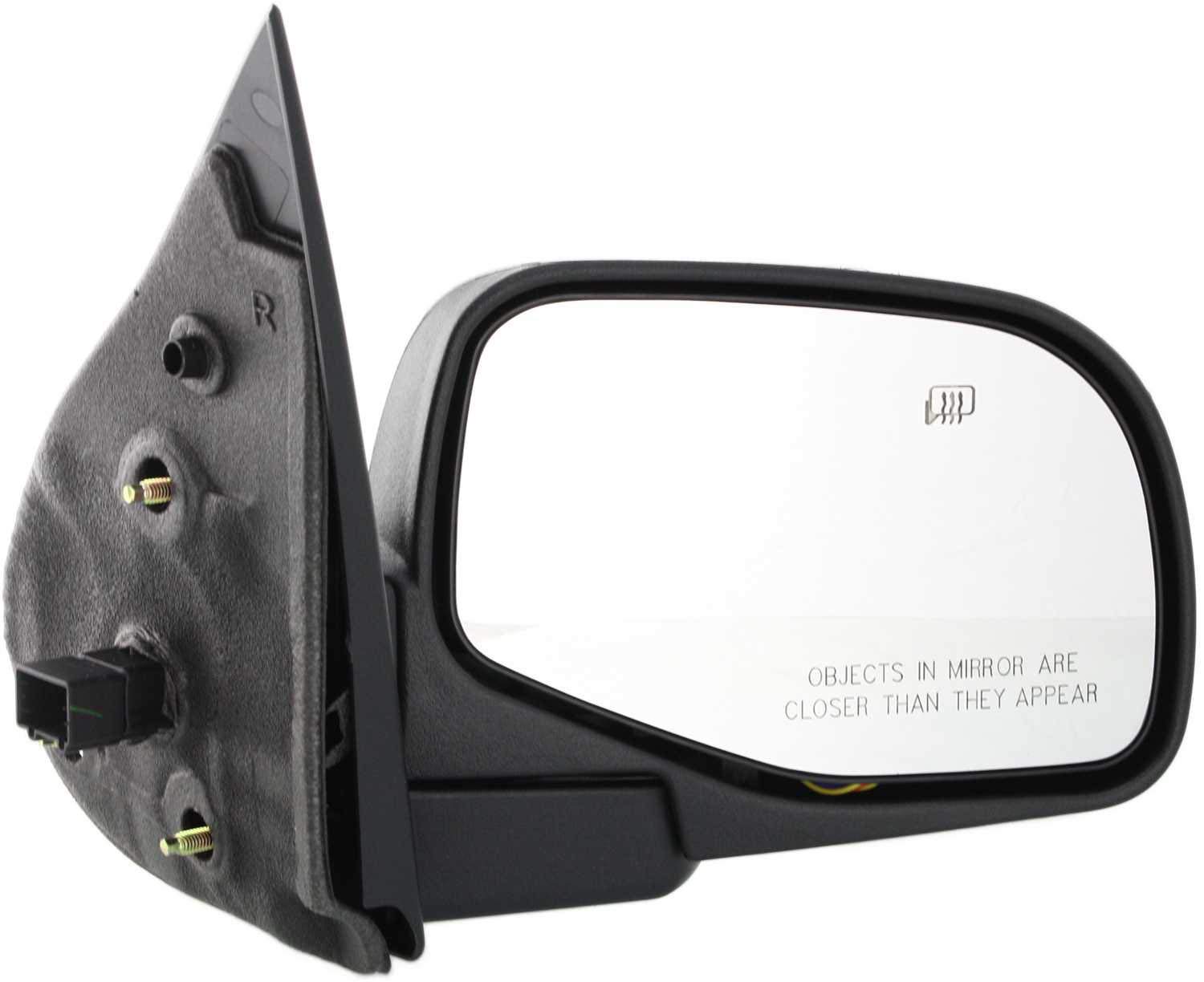 2002-2005 Ford Explorer & Mercury Mountaineer Power Heated Side Mirrors with Puddle Light - Driver & Passenger Replacement Textured Glass - Perfect for Winter Driving & Night Visibility