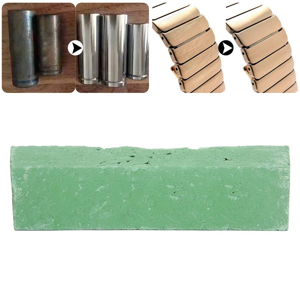 Redxiao Polishing Tool Kit - Green Compound Wax & Paste for Jewelry Making (7.7 x 1.8in) - Professional DIY Jewelry Polishing Supplies for Rings, Necklaces & Metal Crafts - Perfect for Home Workshops & Jewelry Repair