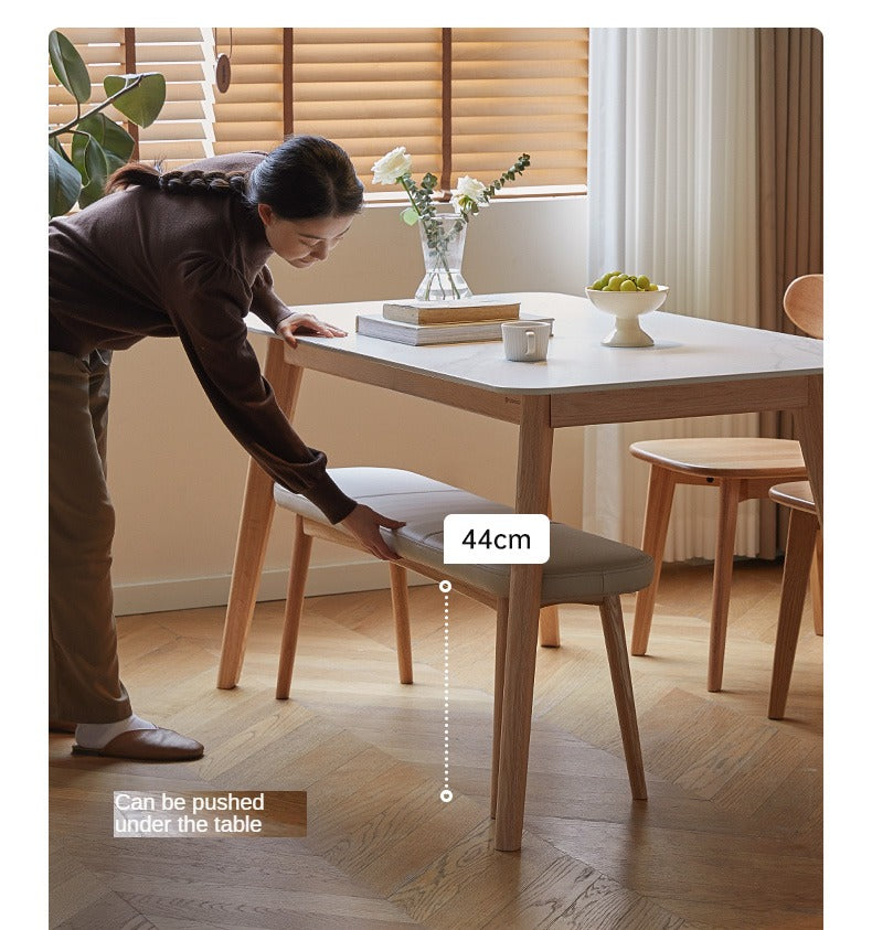 Solid Oak Wood Long Bench for Dining Room, Entryway, or Garden – Durable & Stylish Seating Solution