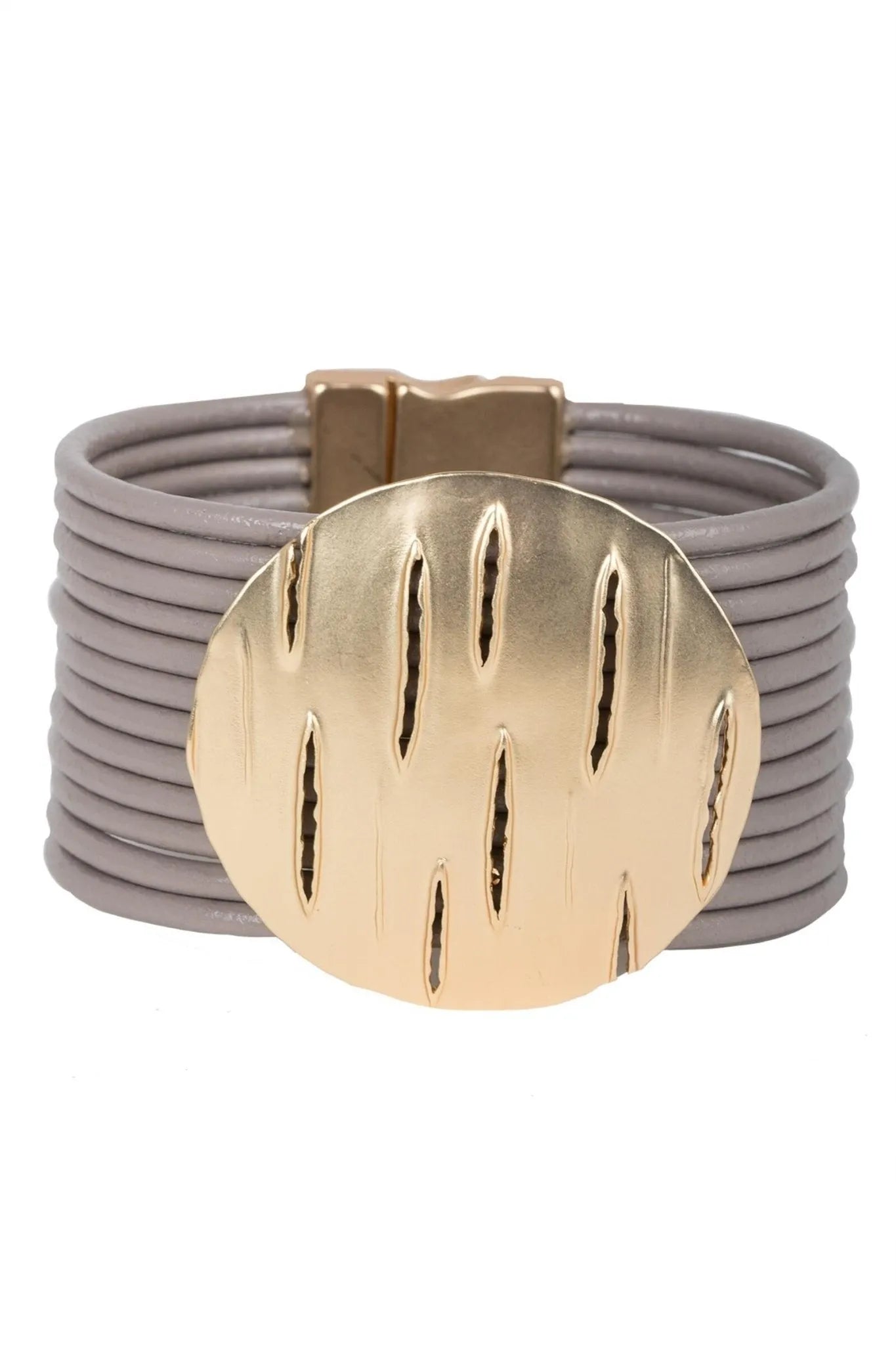 Slash Leather Bracelet for Men & Women - Genuine Leather Adjustable Wristband - Perfect for Casual Wear, Gifts & Everyday Fashion Accessories