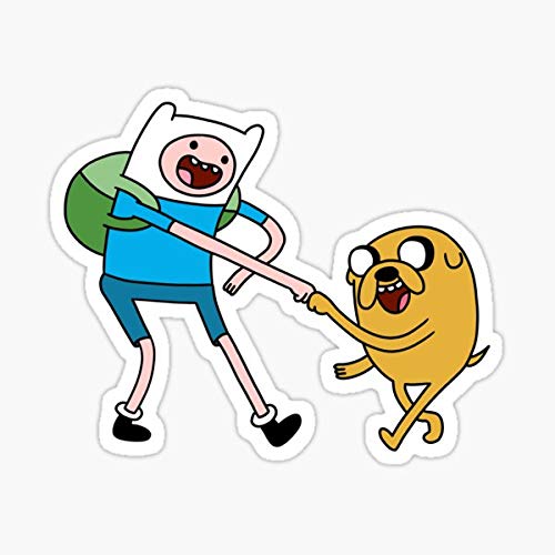 Adventure Time Finn and Jake Vinyl Stickers - Waterproof Decals for Cars, Laptops, Windows, Trucks & Walls - Perfect for Fans, Kids Rooms & Gaming Setups