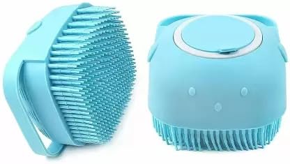 SP Enterprise Silicone Massage Bath Brush - Exfoliating Body Scrubber & Scalp Massager for Shower | Soft Bristle Bathing Brush with Soap Dispenser for Deep Cleaning | Perfect for Spa, Home Bath & Relaxation Therapy