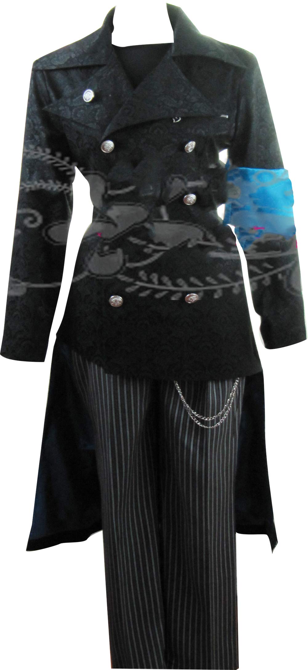 BangYan Devil May Cry 5 Vergil Cosplay Costume - Anime Cosplay Outfit for Halloween, Comic Con & Cosplay Events - High-Quality Replica Costume for Men