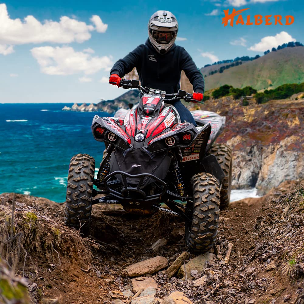 **HALBERD All-Terrain ATV/UTV Tires 25x8-12 & 25x11-12 (Set of 4, Tubeless) - 6PR Heavy-Duty Off-Road Tires for Mud, Sand & Trail Riding**