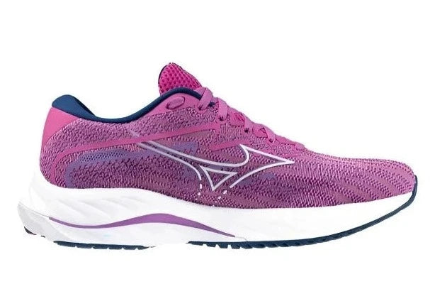 Mizuno Wave Rider 27 Women's Running Shoes (B Width) - Rosebud Color | Lightweight Cushioned Road Shoes for Jogging, Training & Marathon