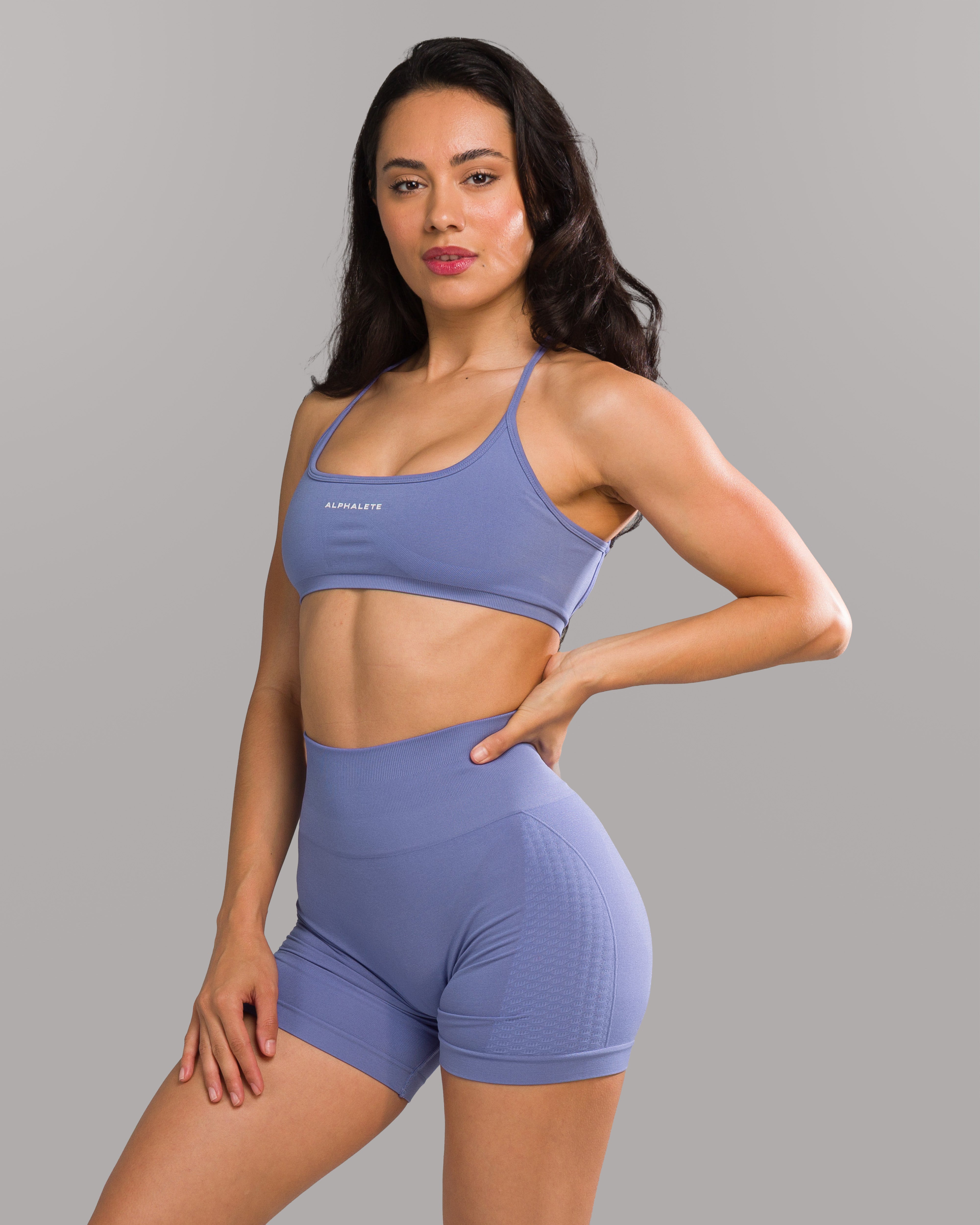 Amplify Open Back Bra - Comfortable Lace Bralette for Women, Bluebonnet Blue - Perfect for Date Nights & Special Occasions