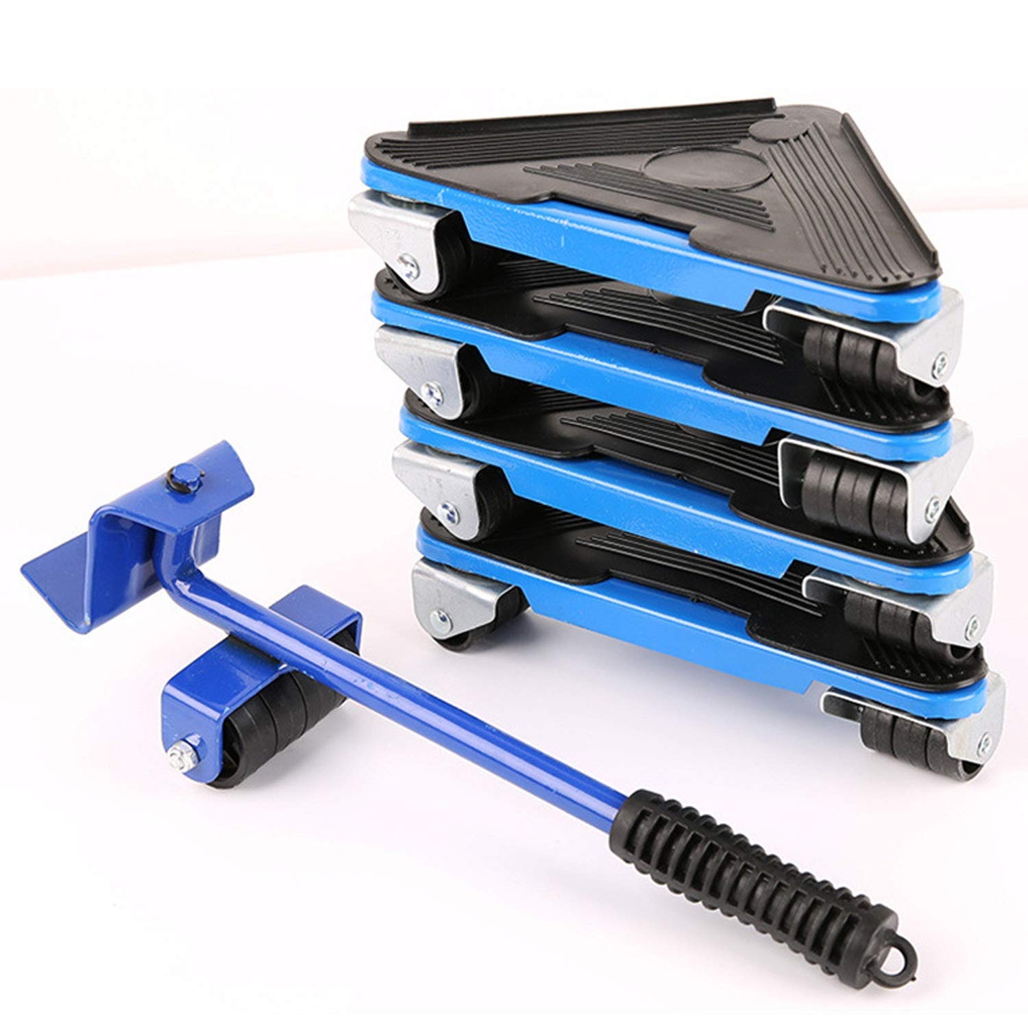 Heavy Duty Furniture Lifter Tool Set - 4-Piece Moving System for Couches, Tables & Appliances | Non-Slip Pads & Ergonomic Handles | Blue | Perfect for Home Moving, Office Relocation & Warehouse Use