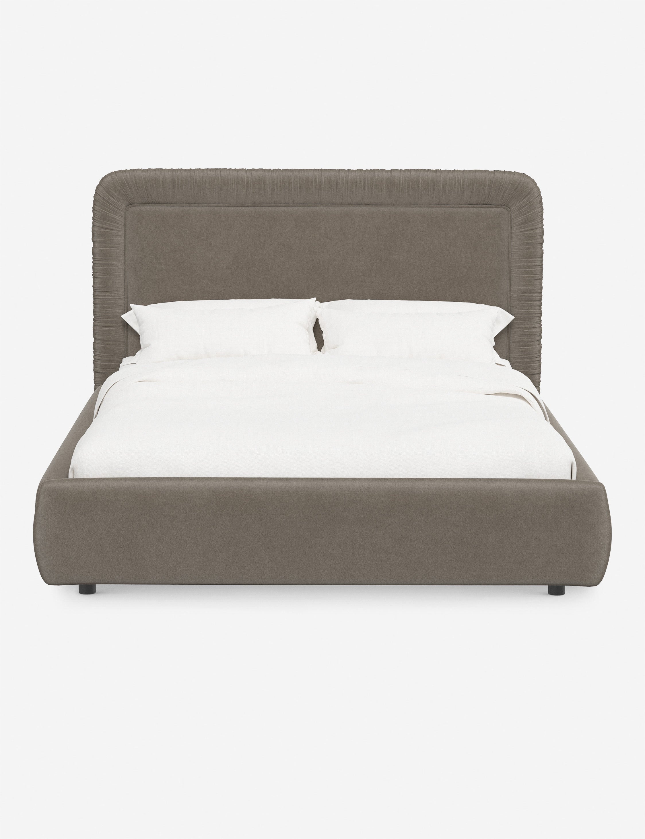 Courtet Platform Bed Frame - Modern Minimalist Wooden Bed with Storage - Perfect for Small Bedrooms, Guest Rooms & Studio Apartments