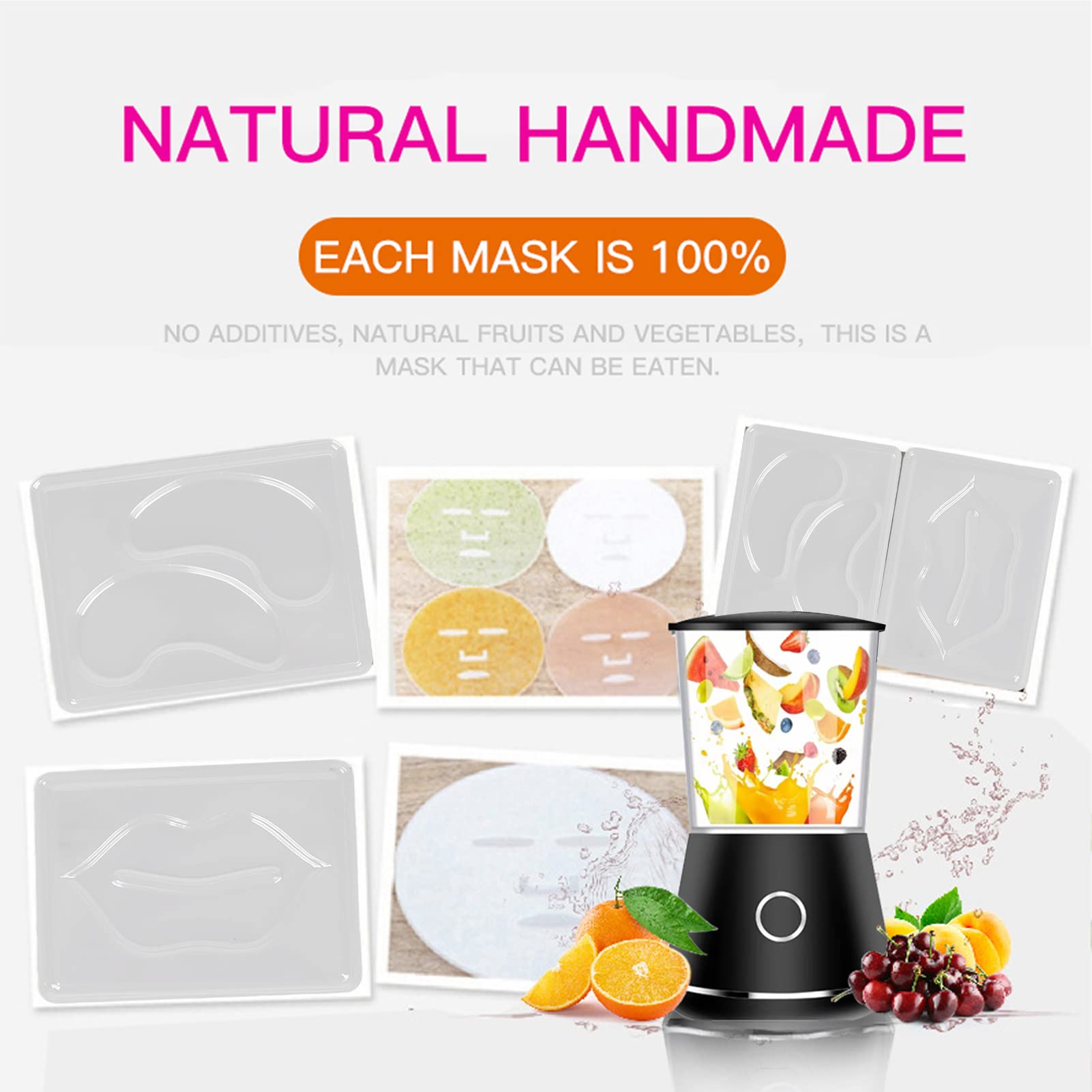 Automatic DIY Facial Mask Machine for Home SPA - Fruit & Vegetable Face Mask Maker Kit with Skin Care Mask for Beauty & Relaxation | Perfect for At-Home Skincare Routine & Self-Care Sessions
