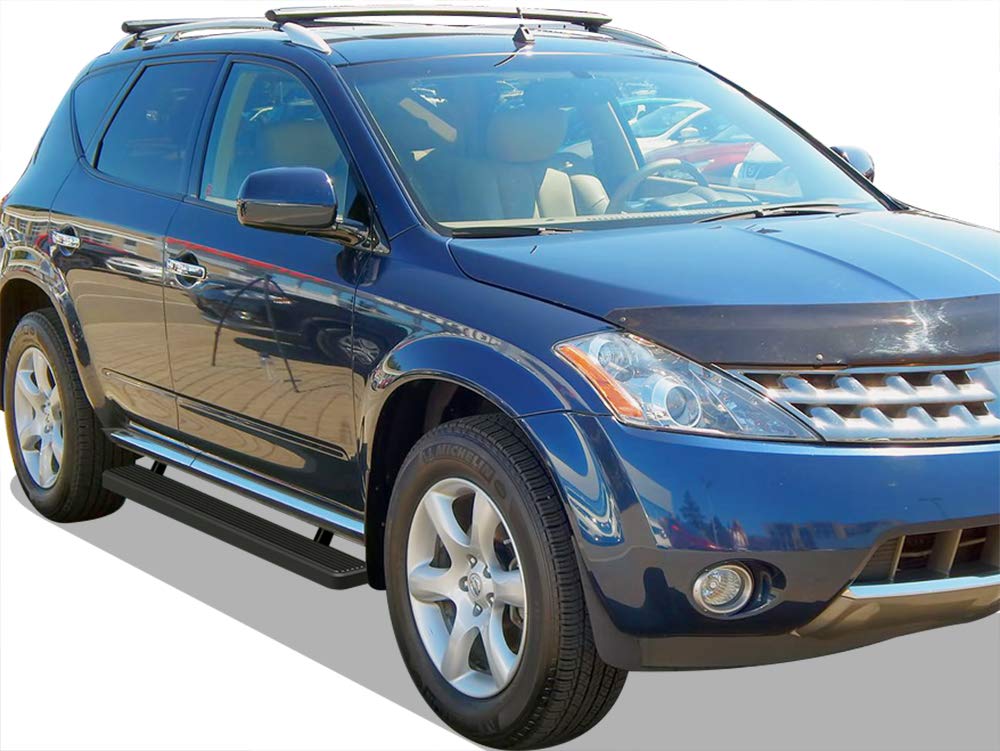 APS Premium 4-Inch Black Running Boards for Nissan Murano 2003-2008 - Heavy Duty Side Steps for Off-Road & Daily Driving Protection