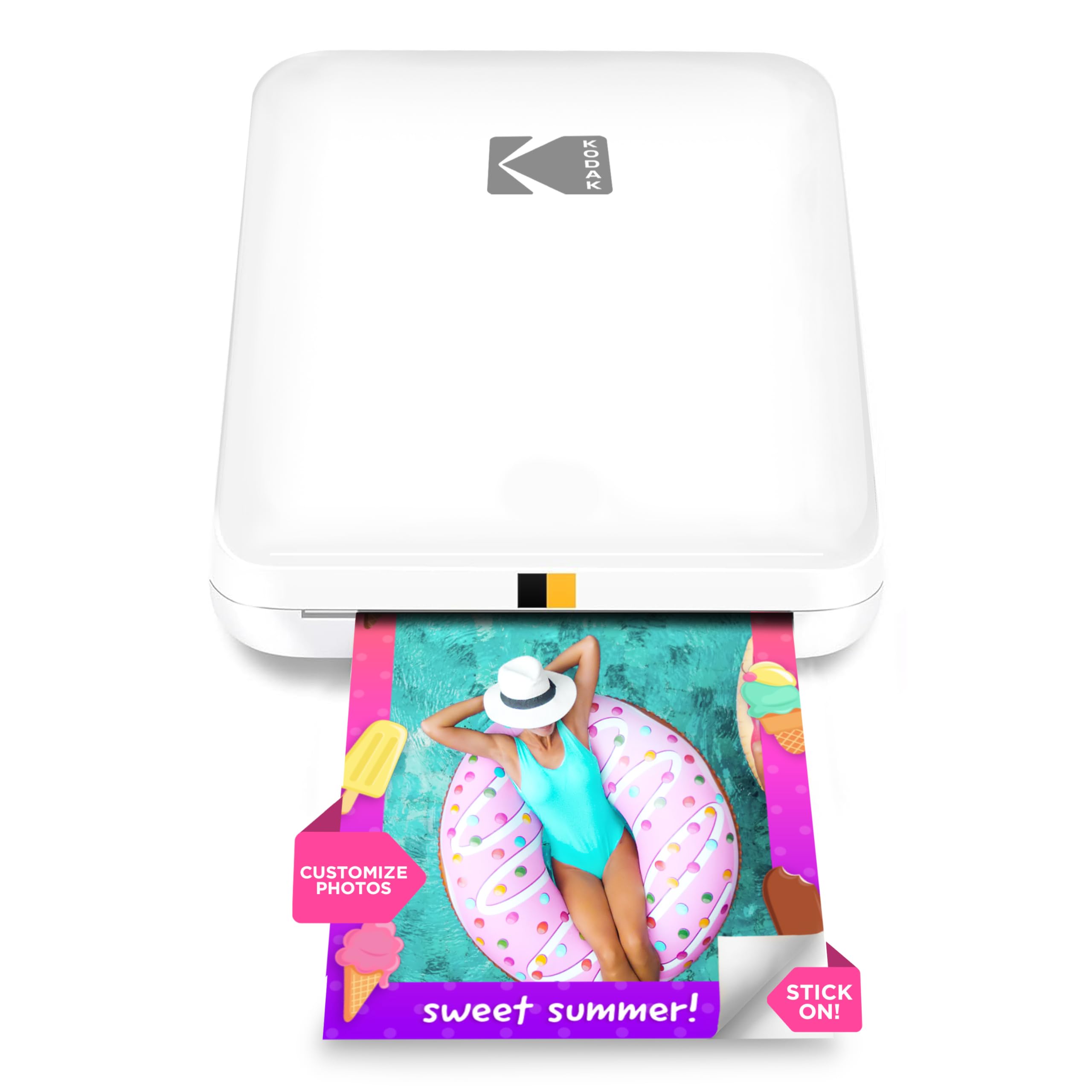 KODAK Step Slim Instant Mobile Photo Printer Kit - 20 Sheets Zink Paper, Travel Case, Photo Album, Markers & Sticker Sets for Instant Prints at Home, Parties & Travel | Portable Wireless Bluetooth Photo Printing