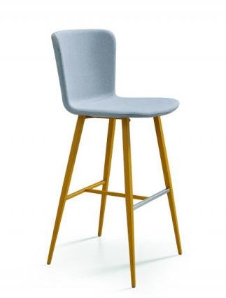 Midj Calla M TS Stool - Modern Adjustable Bar Stool for Kitchen Island, Dining Room & Home Office - Ergonomic Design with Footrest
