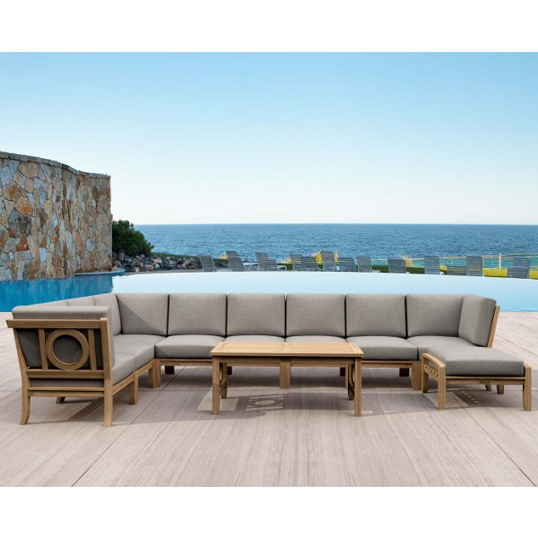 Natsepa 10-Piece Modular Sectional Sofa Set - Modern Living Room Furniture for Home, Apartment & Office (Use in Living Spaces, Family Rooms or Lounge Areas)