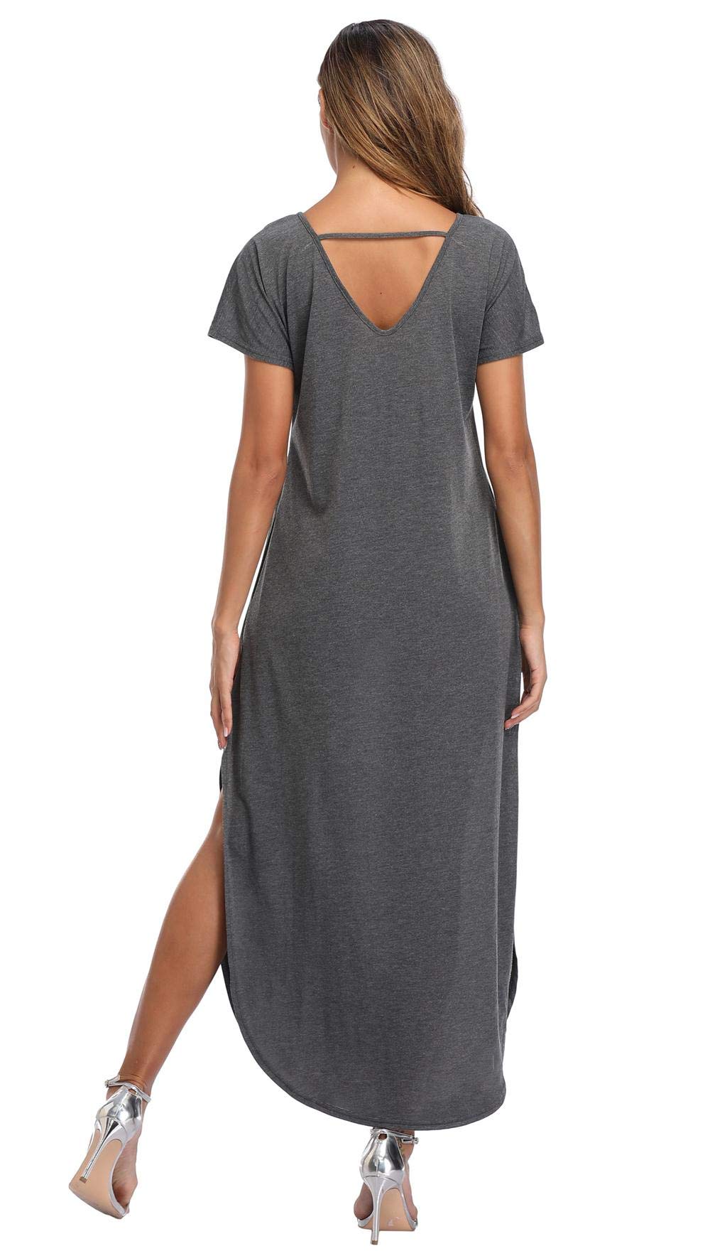 Floral Print Women's Maxi Dress - Long Casual Summer Beach Dress with Pockets | Perfect for Beach Vacations, Pool Parties & Outdoor Events