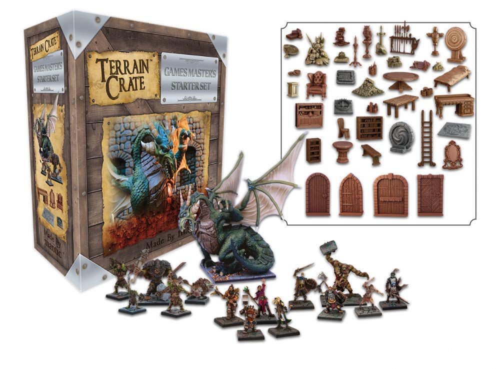 Mantic Games Terrain Crate - Game Master's Starter Set | Premium Pre-Assembled 3D Miniature Scenery for Tabletop Wargames, RPGs & Board Games | Highly Detailed Fantasy Terrain Accessories | Perfect for Dungeons & Dragons, Warhammer & Pathfinder Game Sessions