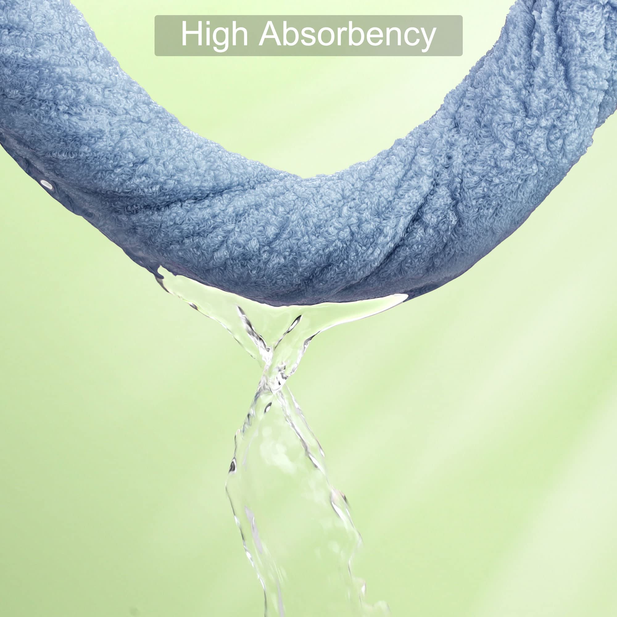 Premium 100% Cotton Bath Hand Towels 13x29 Inches (6 Pack) - Ultra Soft & Highly Absorbent Oversized Guest Towels for Hotel, Spa, Home | Face Towels & Washcloths in Blue for Luxury Bathroom & Guest Room Use