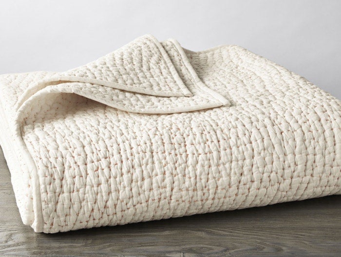 Handmade Organic Cotton Quilt with Pebbled Texture - Cozy & Eco-Friendly Bedding for Home, Nursery, or Gift
