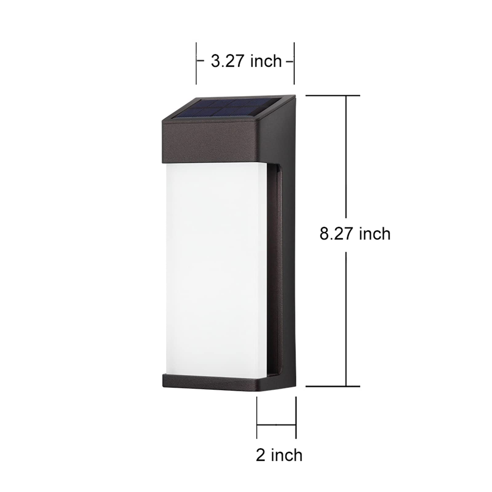 iKenta Solar Outdoor Wall Lights with Dusk to Dawn Sensor - IP44 Waterproof Security Lights for Front Door, Yard, Garage, Garden, Patio & Deck (10LM) - Perfect for Nighttime Safety & Landscape Lighting