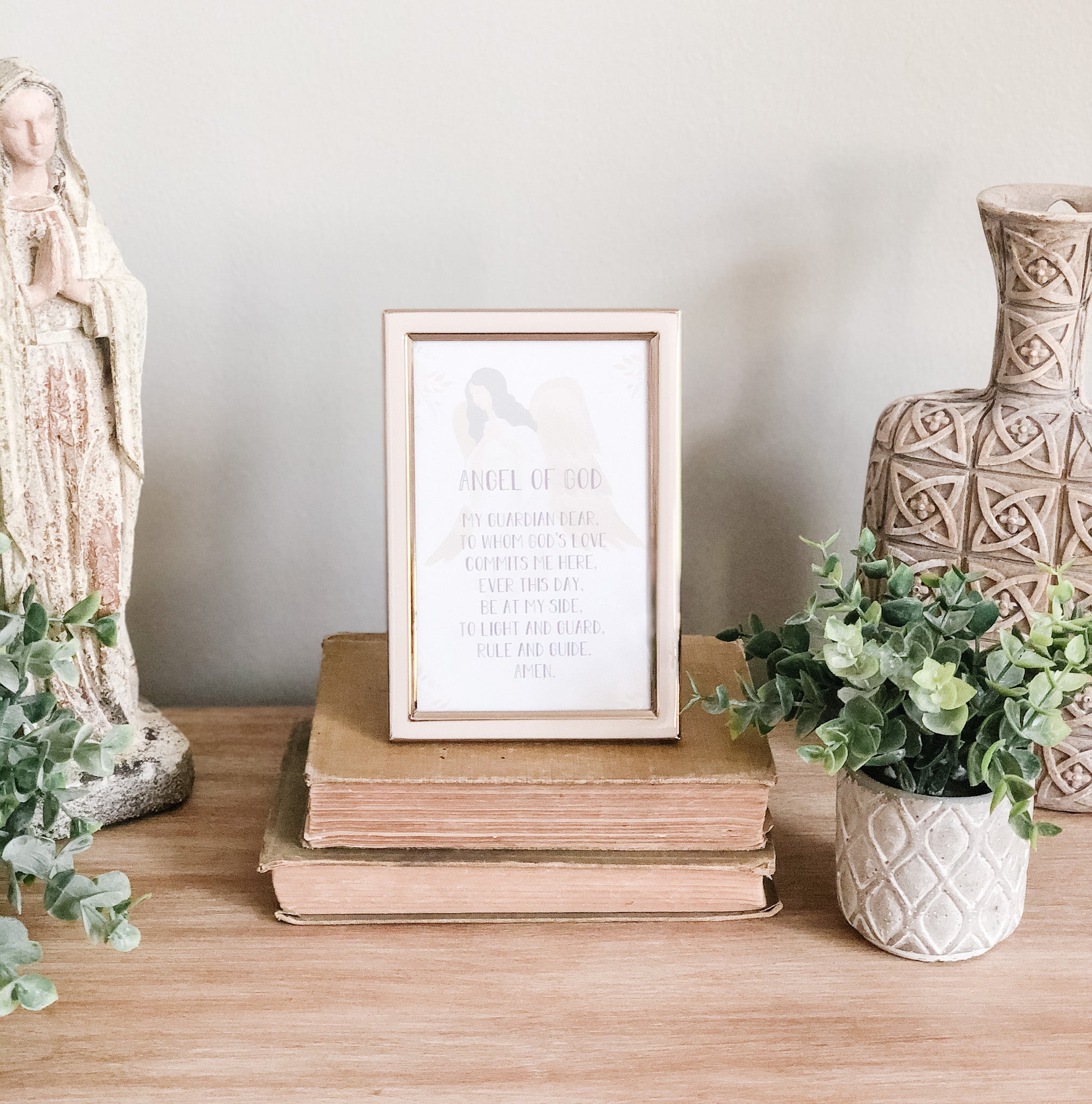 Guardian Angel Prayer Printable - Digital Download for Home, Office & Church Decor - Inspirational Wall Art & Gift Idea