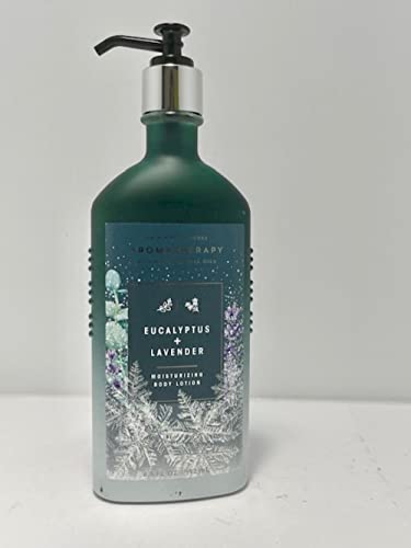 Aromatherapy Calming Blend Lotion by Bath & Body Works - 6.5 oz Full Size Green Winter Snowflake Pump Bottle | Stress Relief & Relaxation for Spa Nights, Bedtime Routine & Self-Care Moments