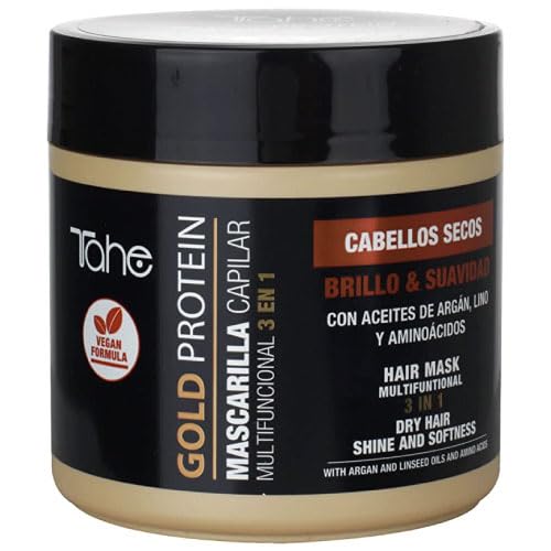 Tahe Gold Protein Treatment Set for Dry Hair - Deep Conditioning Hair Repair Kit for Damaged & Frizzy Hair | At-Home Salon Quality Hair Care for Women & Men