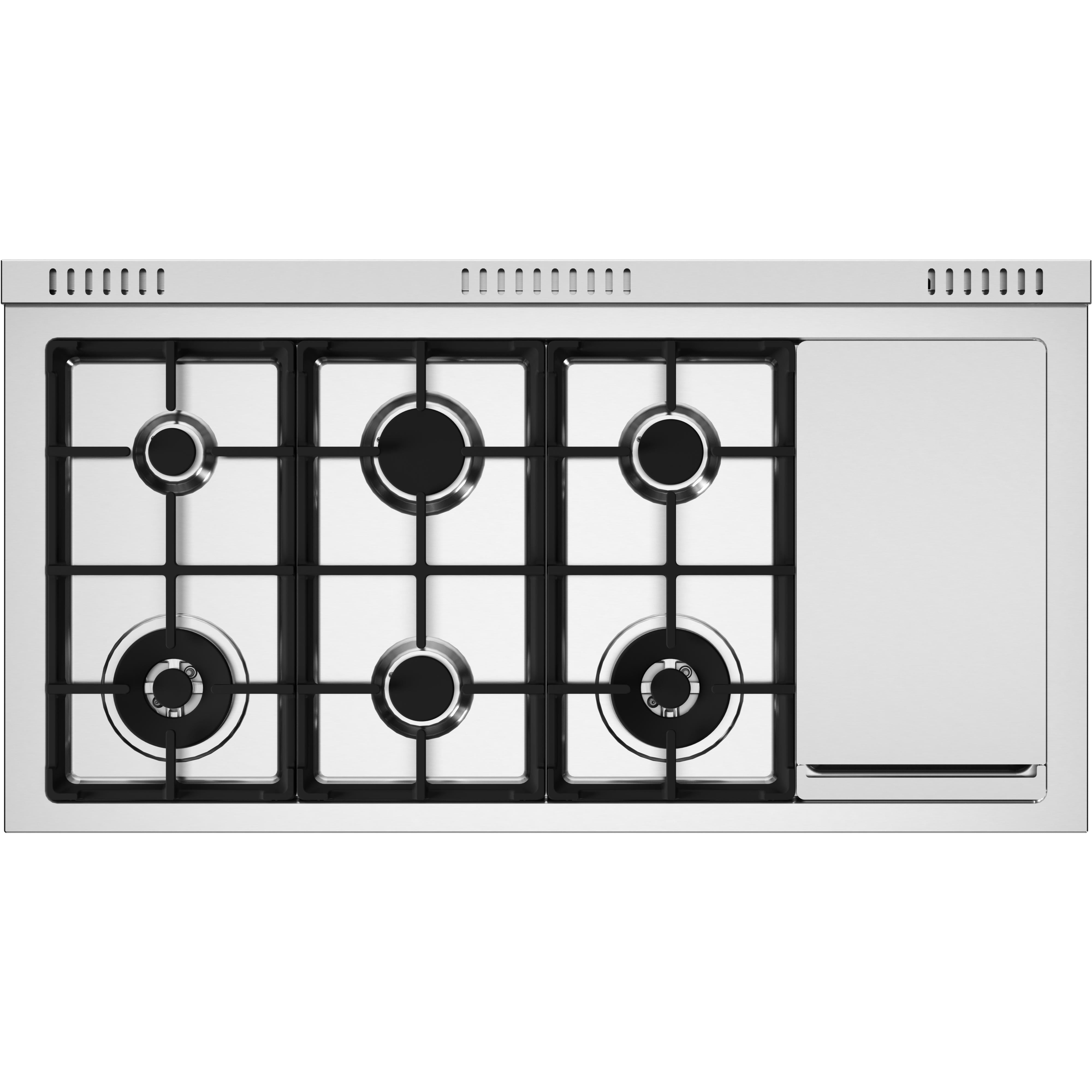 Bertazzoni 48 Inch Freestanding Gas Range MAS486GGASNEV - Professional Stainless Steel Gas Stove for Home Kitchen, Perfect for Cooking, Baking & Entertaining