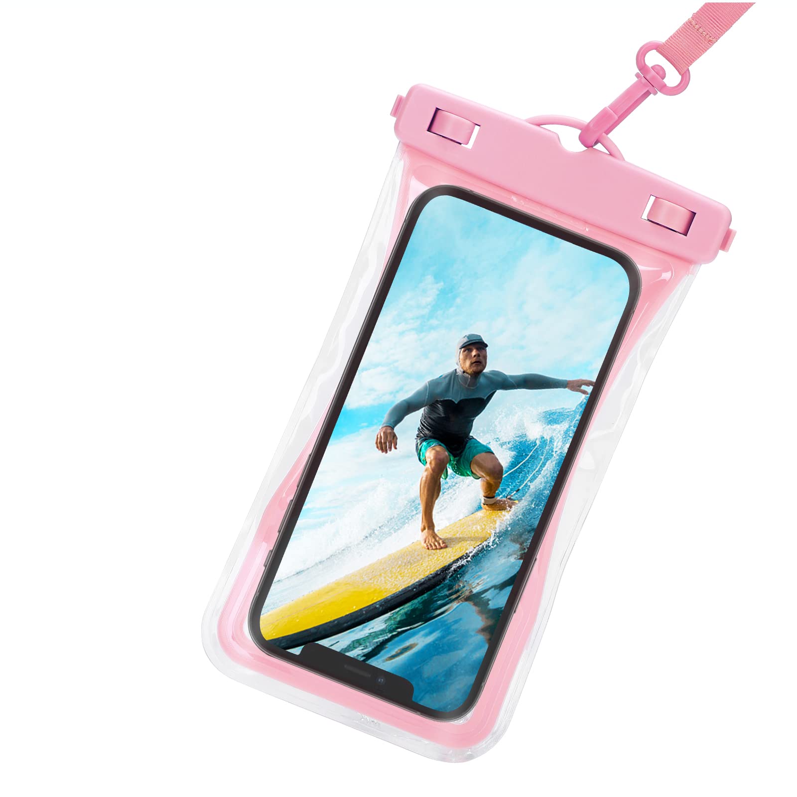 **Waterproof Phone Pouch for Swimming & Outdoor Activities - Universal Dry Bag Case Fits BLU Studio X12 & All Smartphones Up to 7