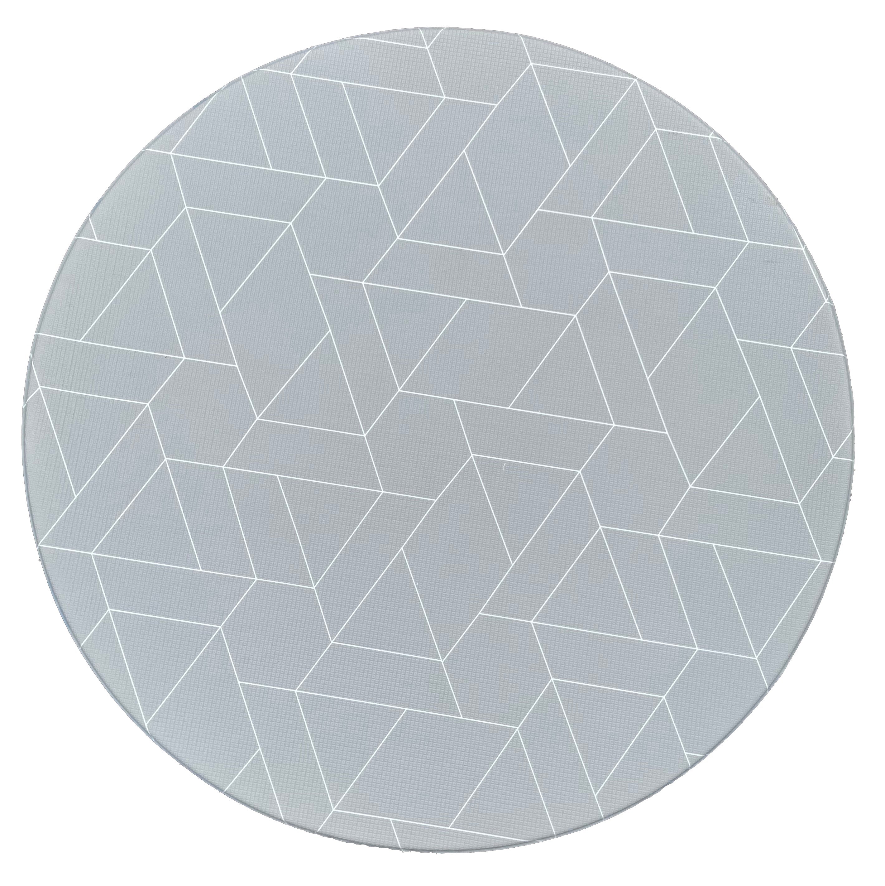 Ofie Round Meditation Mat - Zen Line + Eze Yoga Mat for Home, Office & Outdoor Use - Perfect for Yoga, Meditation and Relaxation Exercises