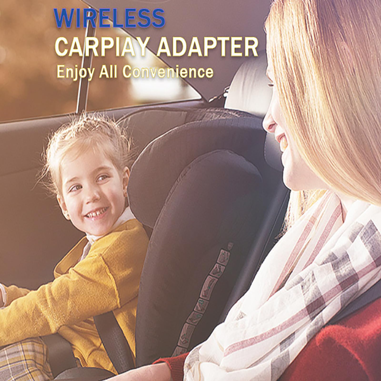 2025 Upgraded Wireless CarPlay Adapter for iPhone - Zero Latency Wired to Wireless Converter, Plug & Play Mini Dongle for Cars with Built-in CarPlay | Seamless Music Streaming & Hands-Free Calling While Driving