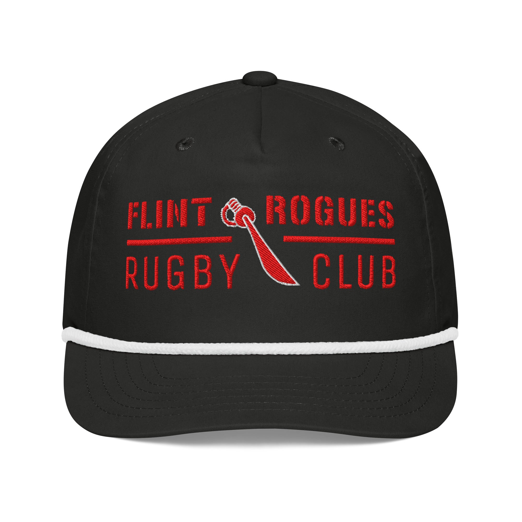 Flint Rogues RFC Rope Cap - Durable Outdoor Hat for Hiking, Camping & Fishing - Adjustable Cotton Rope Hat for Men & Women