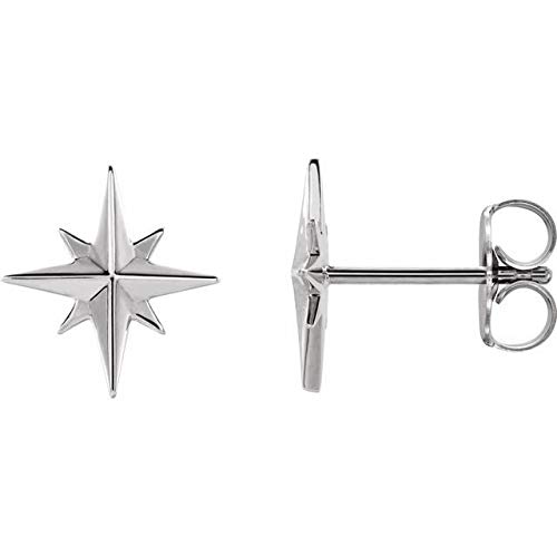 14K White Gold Star Earrings for Women - Dainty Minimalist Stud Earrings for Everyday Wear, Gift for Her | Perfect for Parties, Date Nights & Special Occasions