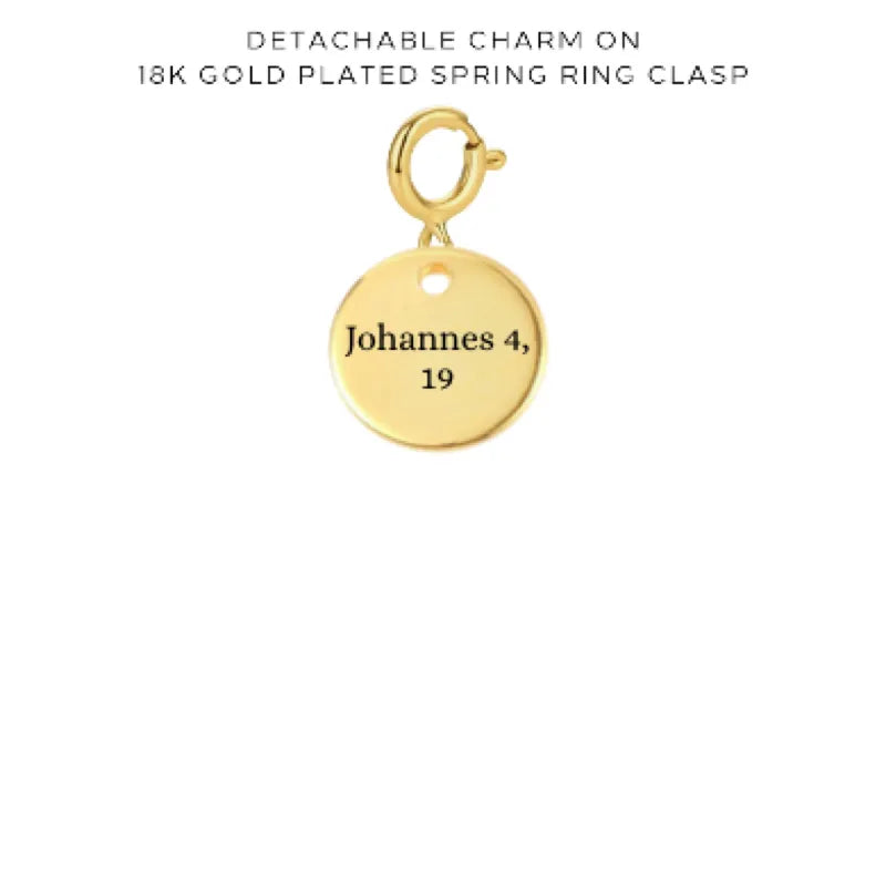 Personalized Engraved Charms with Detachable Clasp - Custom Name Jewelry Gift for Women - Perfect for Necklaces, Bracelets & Keychains - $10.00