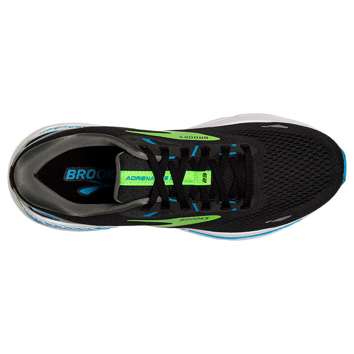 Brooks Men's Adrenaline GTS 23 Running Shoes - Black/Nightlife/Ebony | Stability & Cushion for Road Running, Jogging & Daily Training