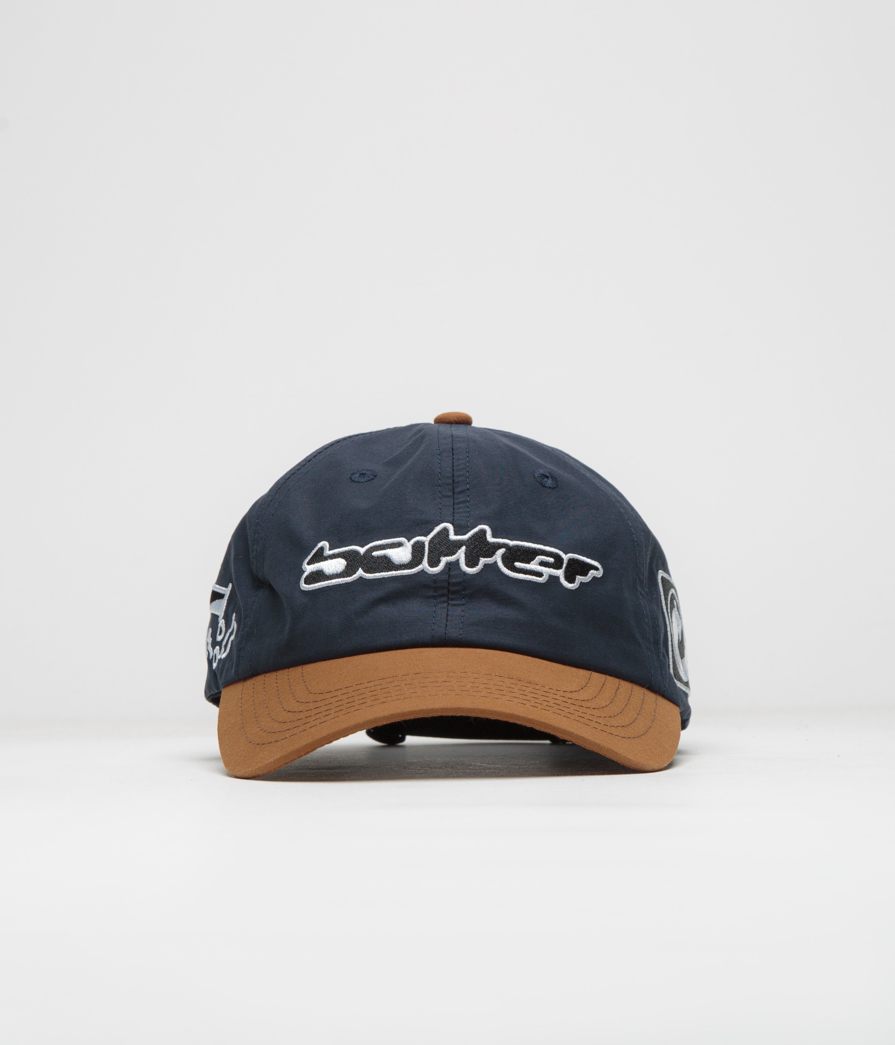 Butter Goods Corrosive Cap Navy / Bark - Stylish Baseball Hat for Men & Women - Perfect for Outdoor Activities, Sports, and Casual Wear
