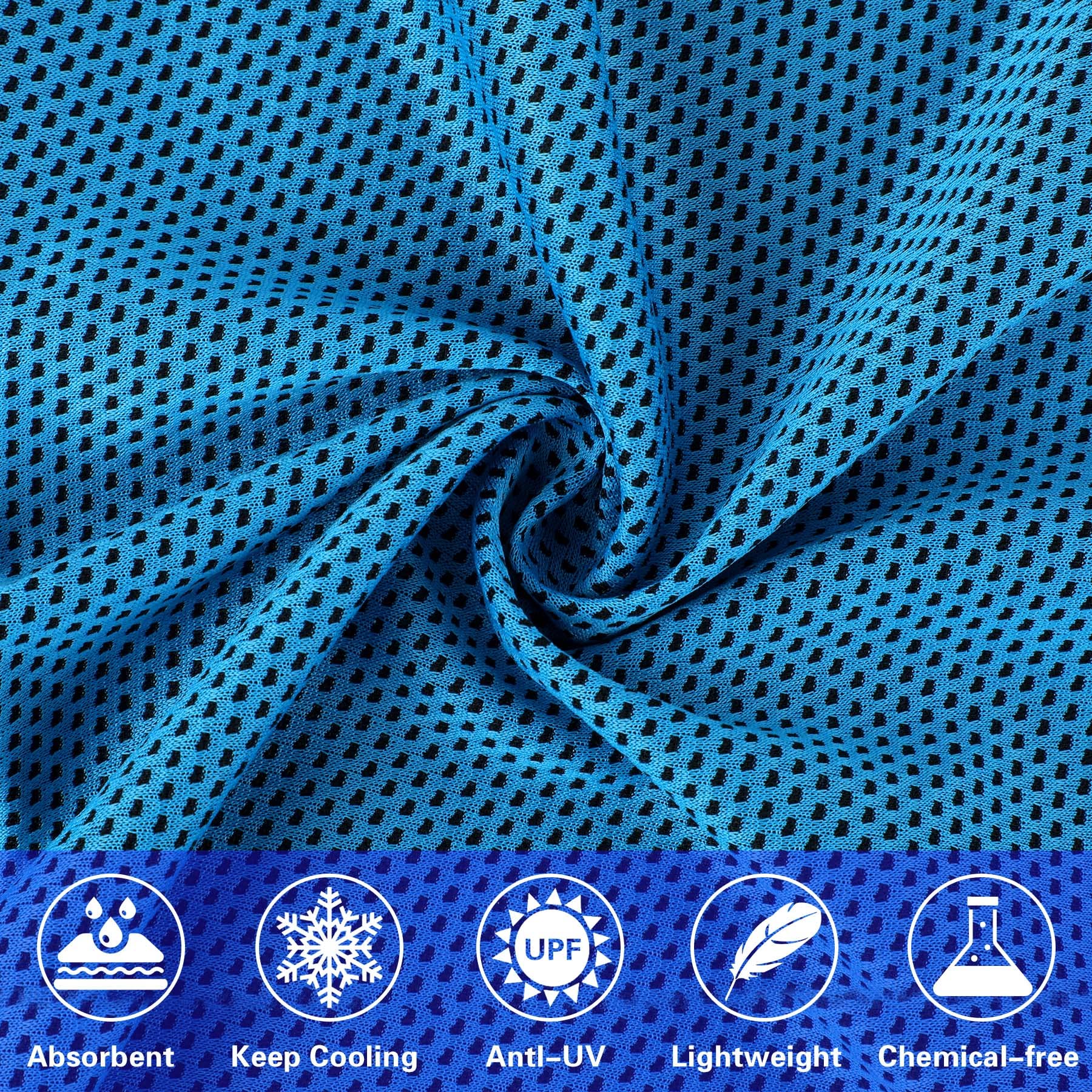 AUGSUN 9-Pack Cooling Sports Towels - Quick Dry Microfiber Ice Towels for Neck, Yoga, Gym, Camping, Running & Fitness - Perfect for Hot Weather Workouts & Outdoor Activities