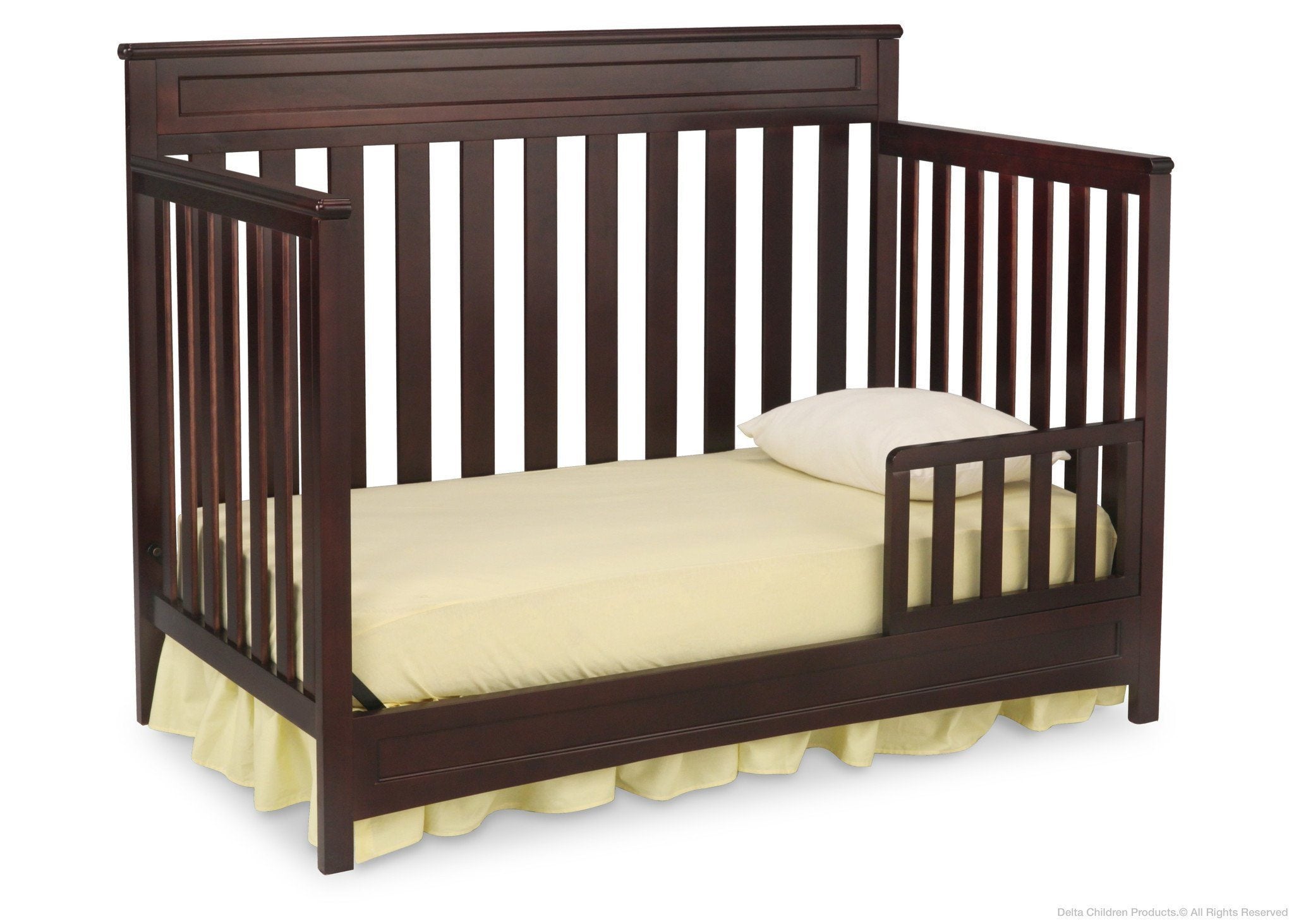 4-in-1 Convertible Baby Crib with Toddler Bed & Dresser - Geneva Nursery Furniture Set for Newborns to Kids | Perfect for Small Spaces & Modern Nurseries