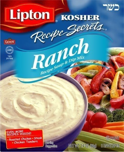 Lipton Ranch Soup & Dip Mix - 2.4 oz Packets (Case of 12) - Kosher Certified, Easy Recipe Secrets for Parties, Snacks & Family Gatherings