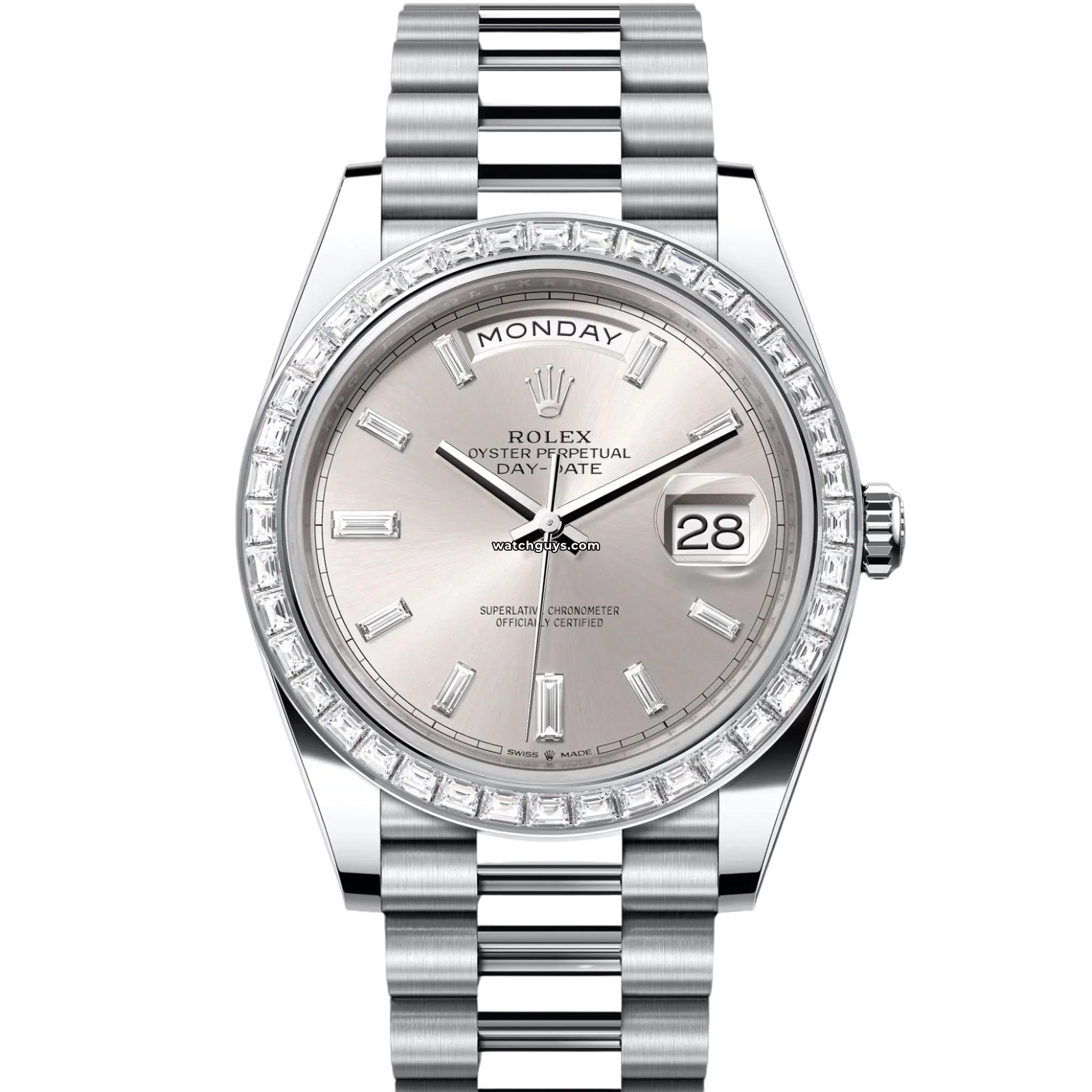 Luxury Rolex Day Date 228396TBR Watch - 18K Gold & Diamond Bezel - Perfect for Business Meetings & Special Occasions