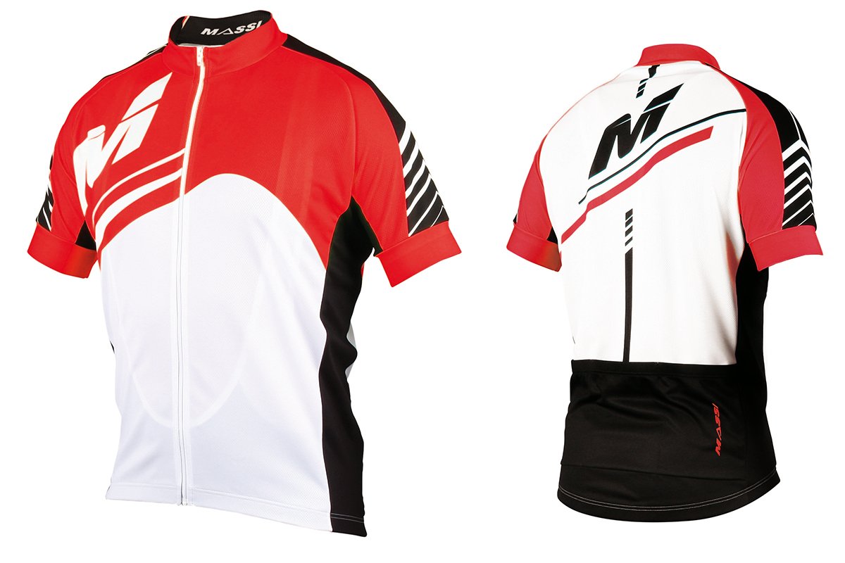 Massi Vesta Red Cycling Jersey 2016 - Men's Performance Bike Shirt for Road & Mountain Biking - Breathable & Moisture-Wicking for Comfortable Rides