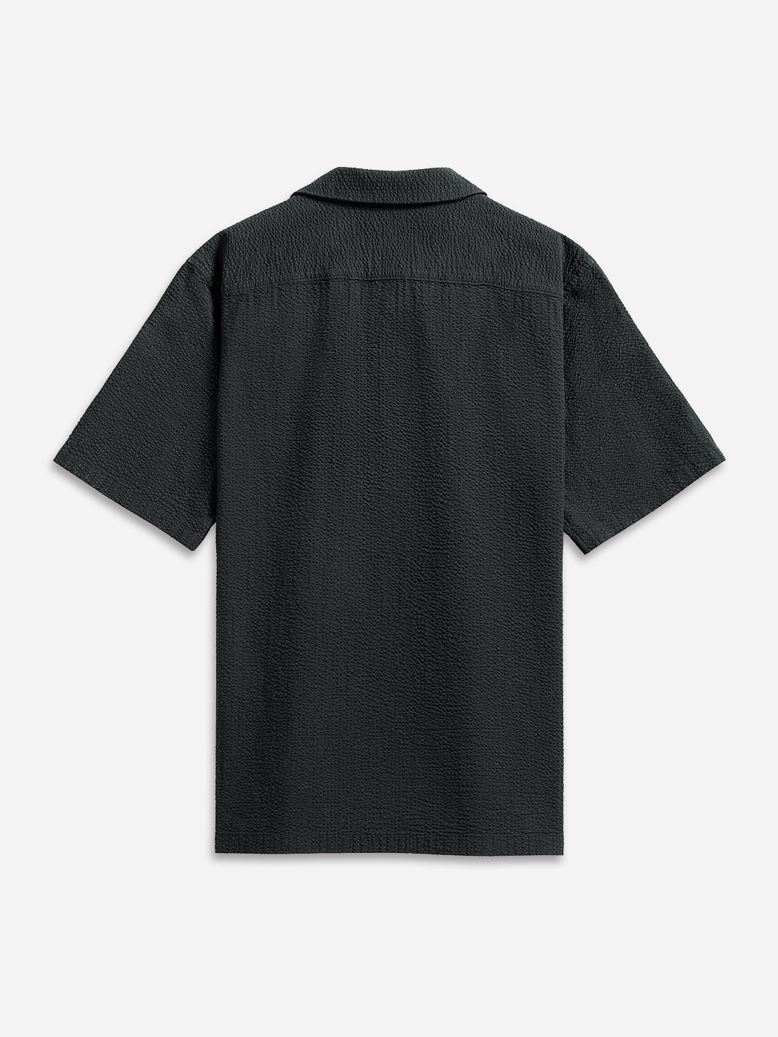 Rockaway Seersucker Shirt for Men - Breathable Summer Casual Button Down Shirt - Lightweight Wrinkle-Resistant Office & Beach Wear