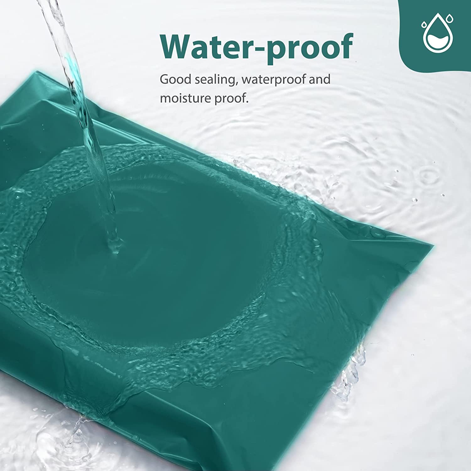 10x13 Inch Eco-Friendly Poly Mailer Envelopes - Waterproof Shipping Bags for Ecommerce | Forest Green | Perfect for Clothing, Jewelry & Small Business Shipments