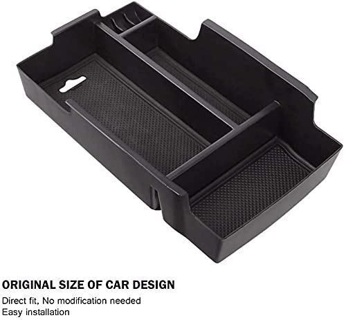 GZXinWei Car Armrest Organizer - Premium Center Console Storage Tray with Non-Slip Design | Perfect for Sedans, SUVs & Trucks to Store Phones, Keys & Small Items