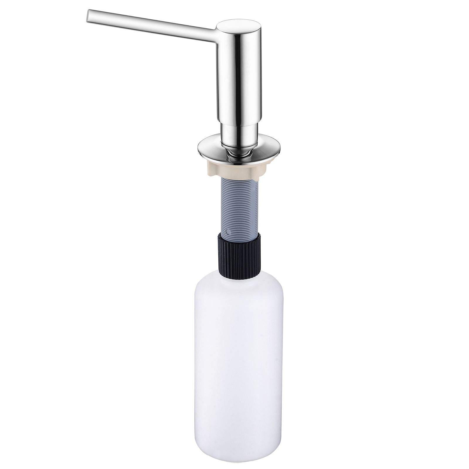Chrome Soap Dispenser for Bathroom and Kitchen - Elegant & Functional Hand Soap Holder for Modern Home Decor