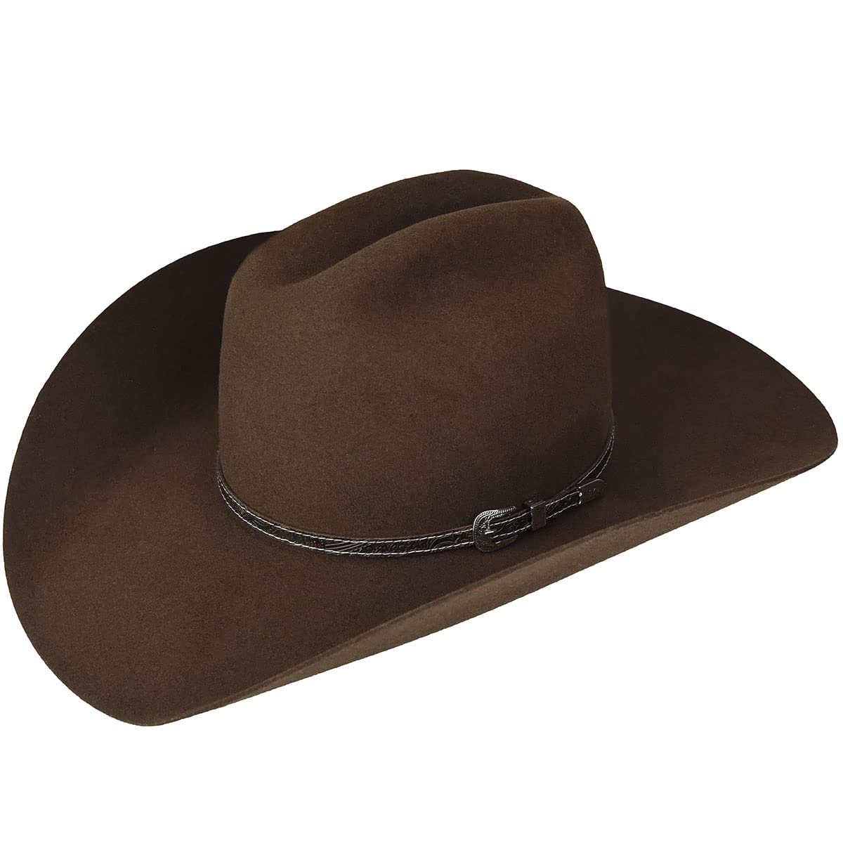 Roderick 3X Cowboy Western Hat for Men - Genuine Leather Wide Brim Cowboy Hat - Western Rodeo Rancher Hat for Outdoor, Rodeo, Country Music Festivals & Ranch Work