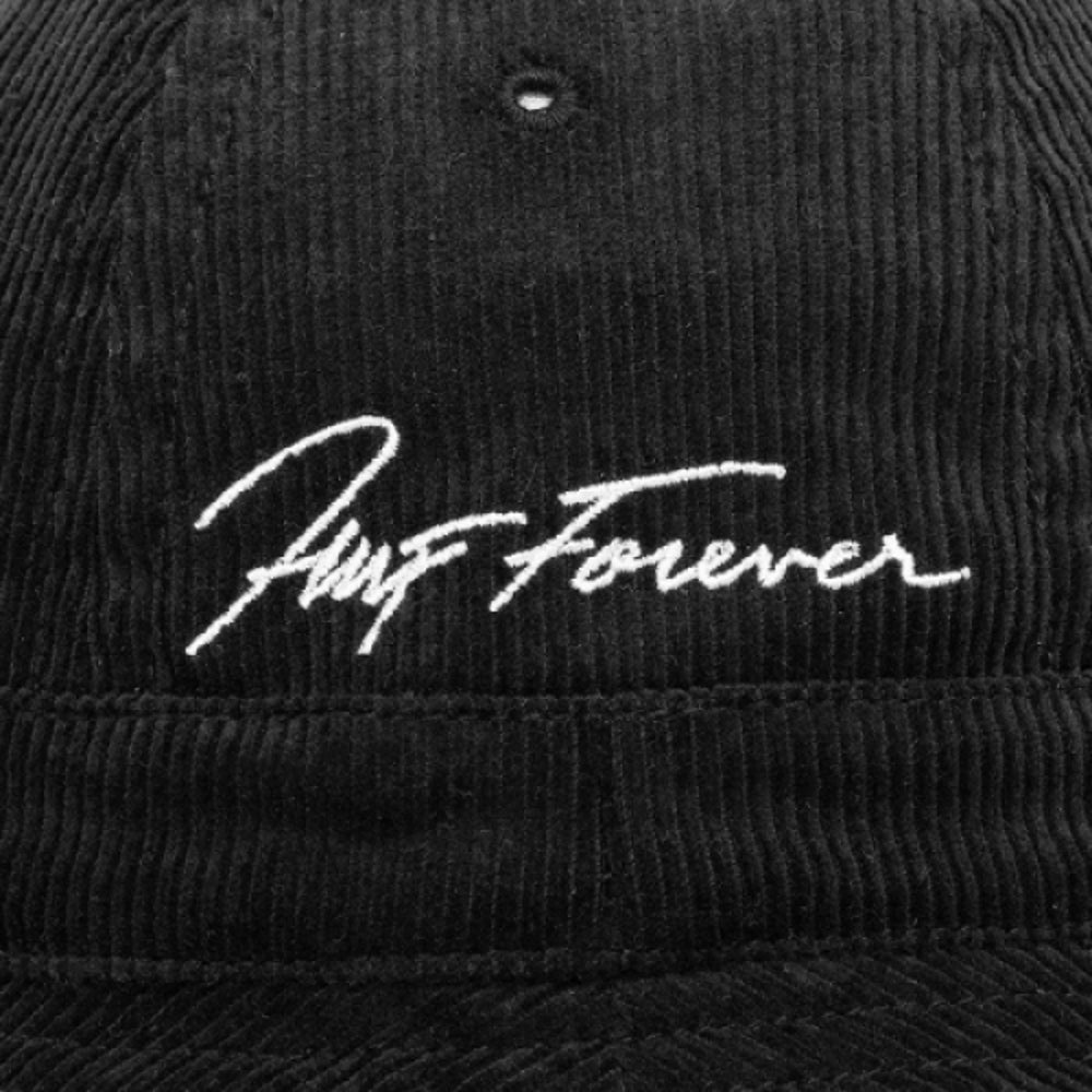 HUF JP Forever Bell Hat - Black Bucket Hat for Men & Women - Stylish Streetwear for Outdoor Activities, Travel, and Casual Wear
